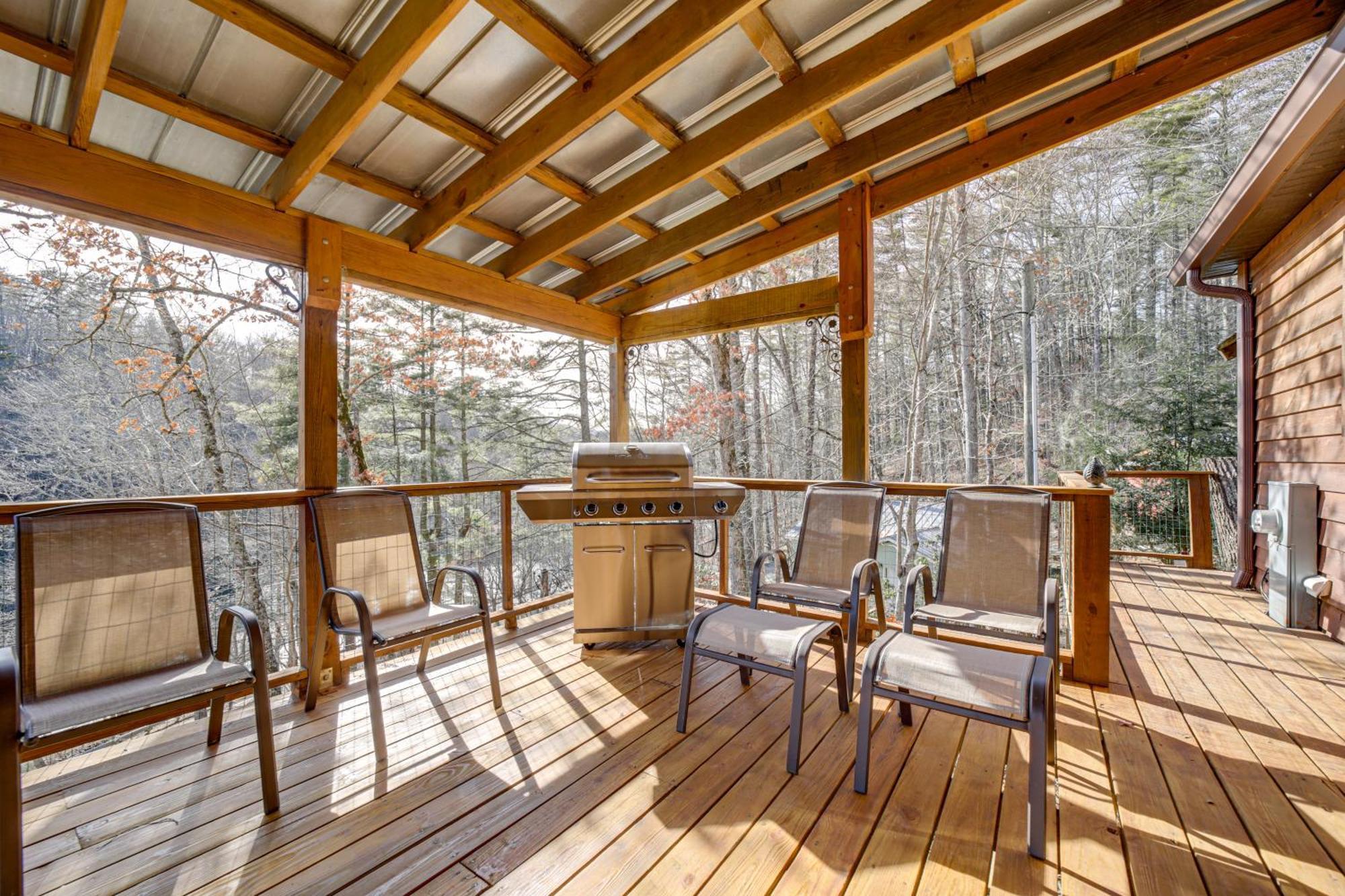 Lakeside Cashiers Cabin With Private Boat Dock! Cullowhee Dış mekan fotoğraf