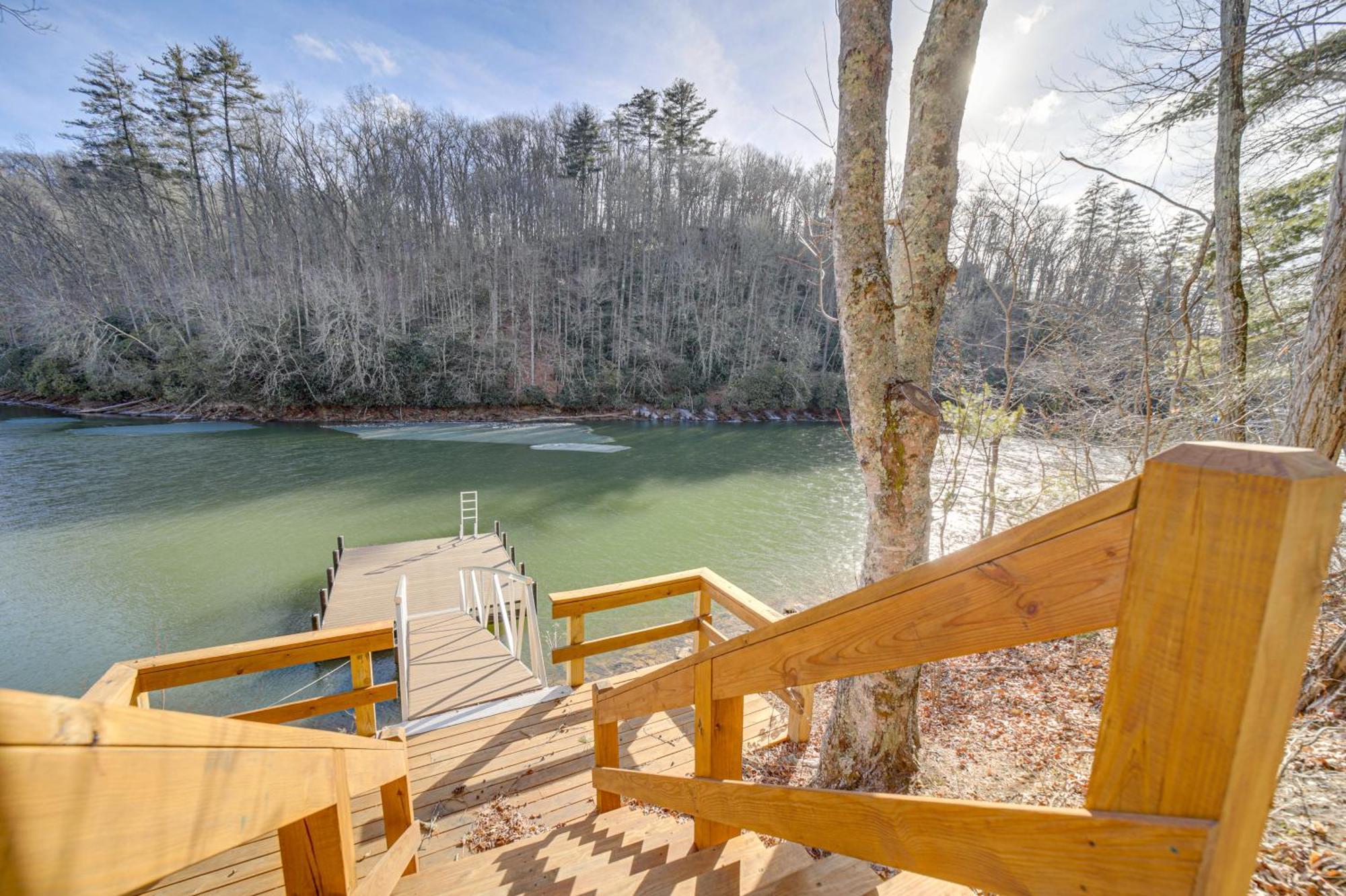 Lakeside Cashiers Cabin With Private Boat Dock! Cullowhee Dış mekan fotoğraf