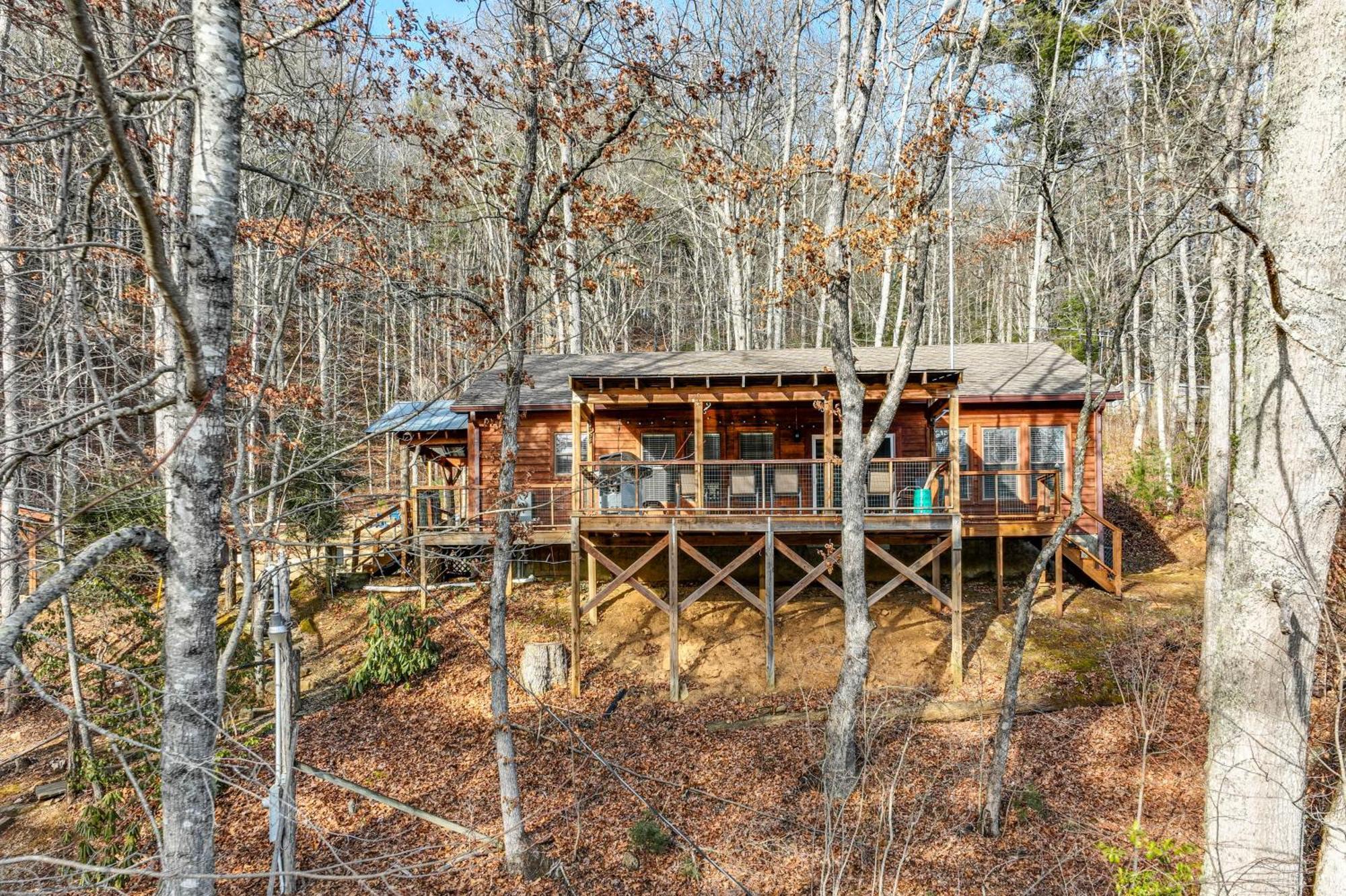 Lakeside Cashiers Cabin With Private Boat Dock! Cullowhee Dış mekan fotoğraf